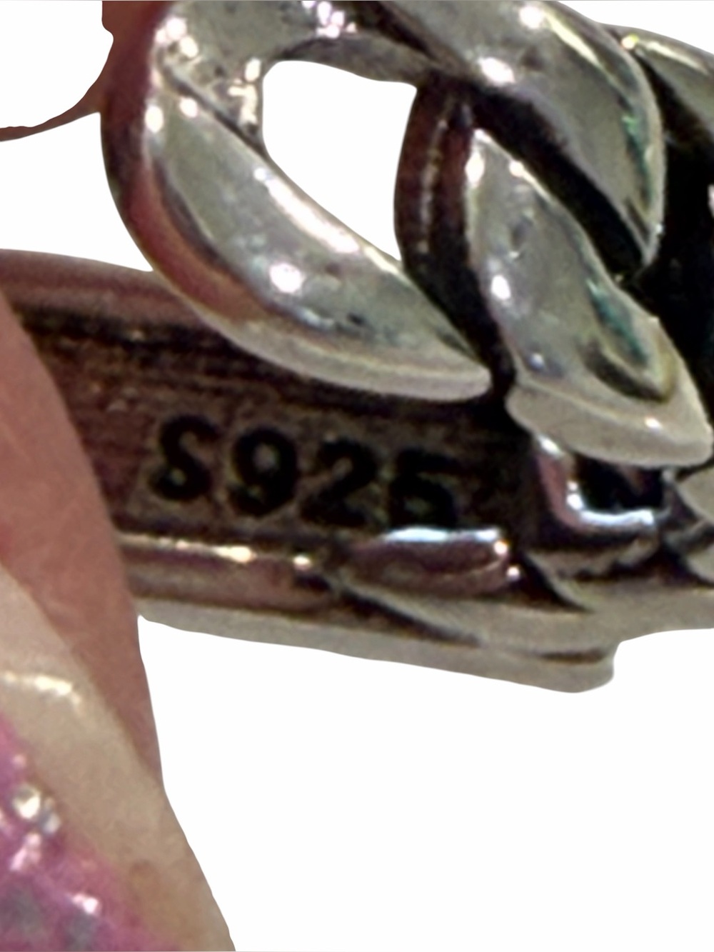 YSL Saint Laurent Paris chain-link ring size 6.5 - Picture 6 of 8
